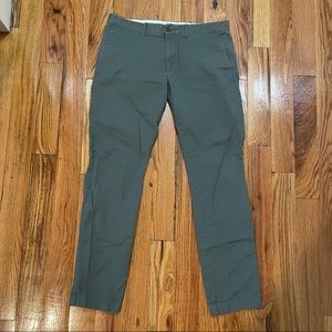 J Crew Slim-fit Flex Khaki Pant (Pale Spinach)
